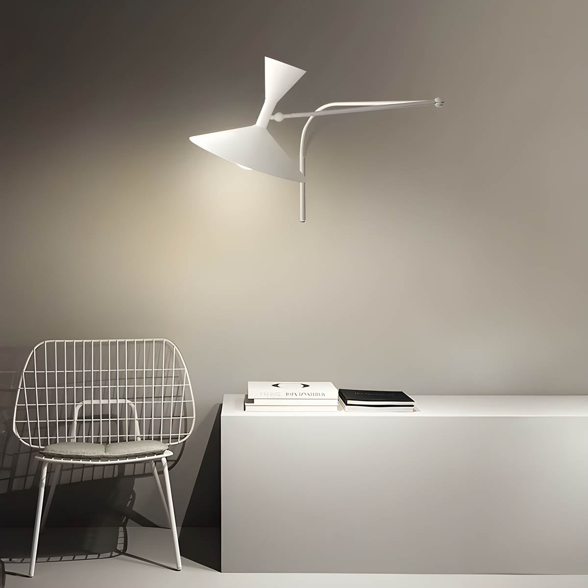 Dual-Light Industrial Wall Lamp “KONRAD” – Megaphone Style