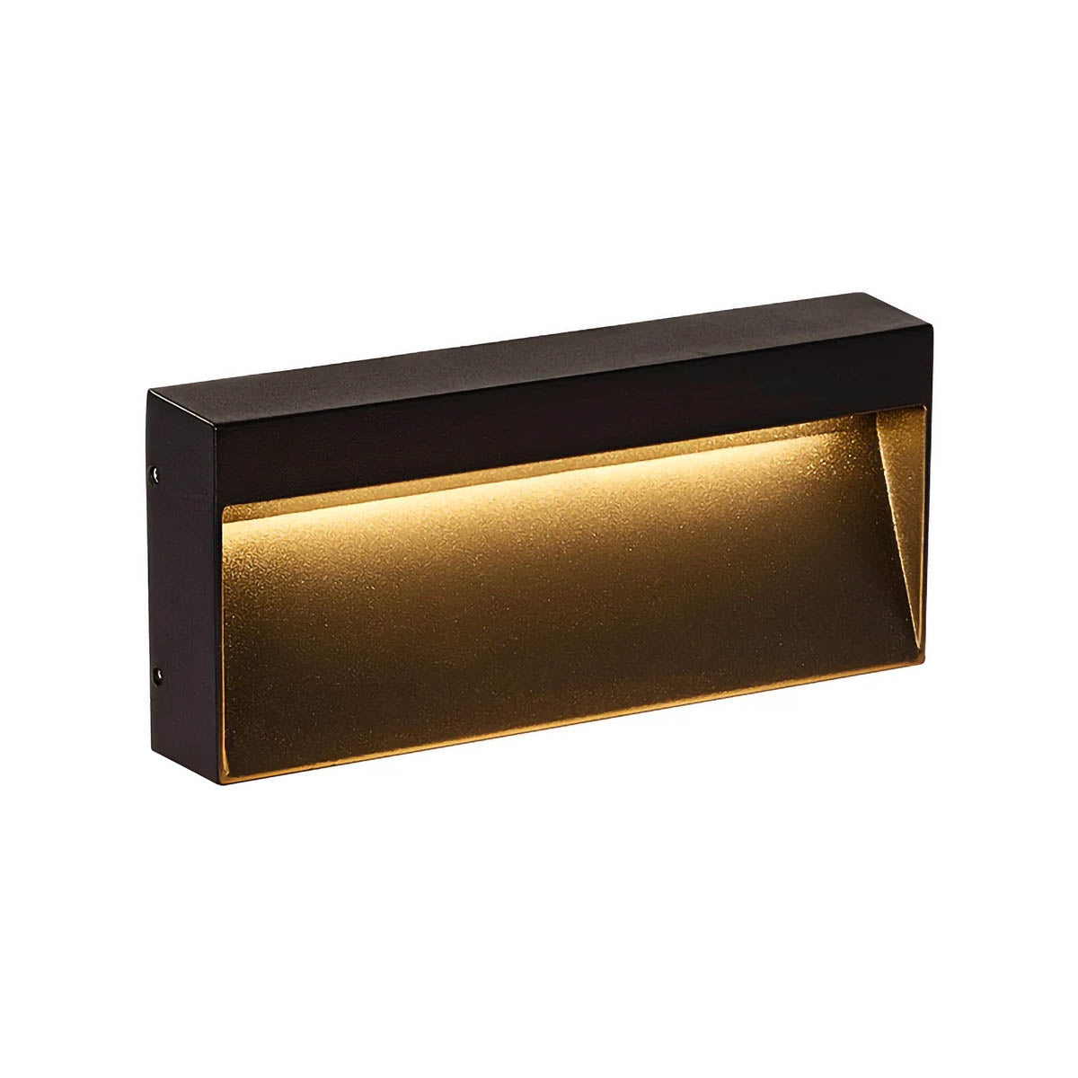 Aluminium & borosilicate glass outdoor wall light