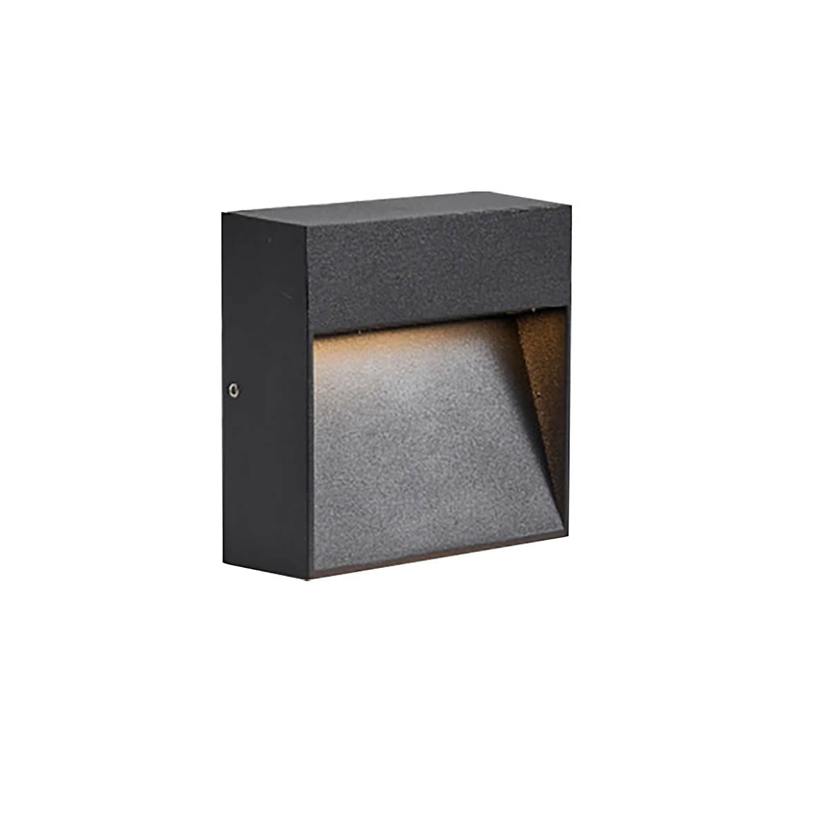 Aluminium & borosilicate glass outdoor wall light