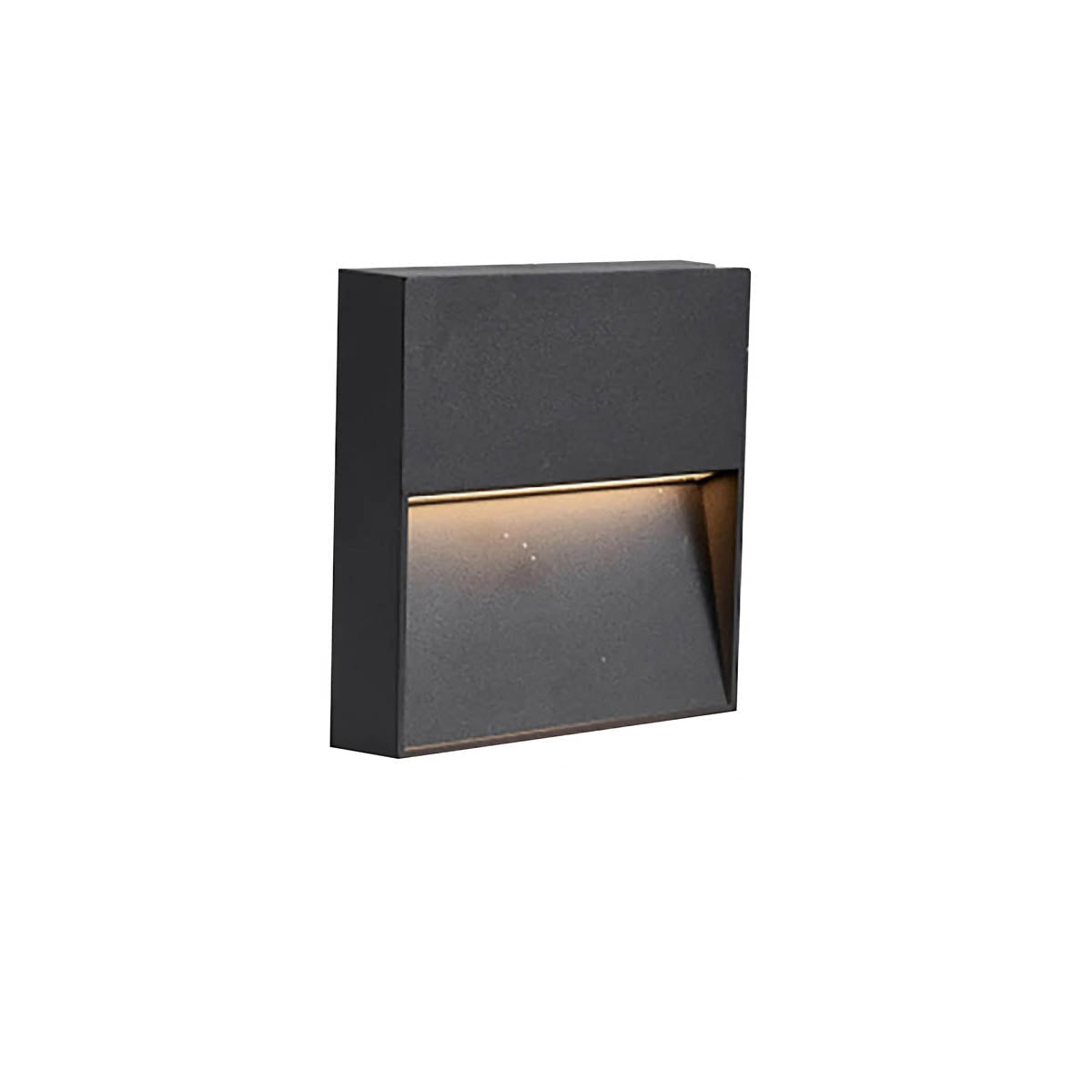 Aluminium & borosilicate glass outdoor wall light