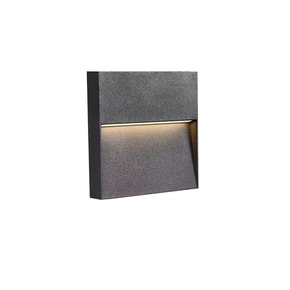 Aluminium & borosilicate glass outdoor wall light