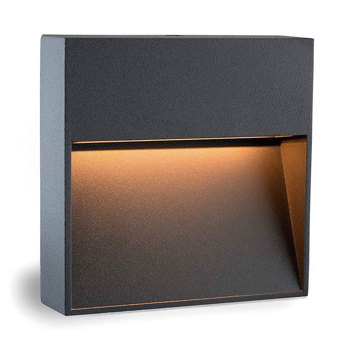 Aluminium & borosilicate glass outdoor wall light
