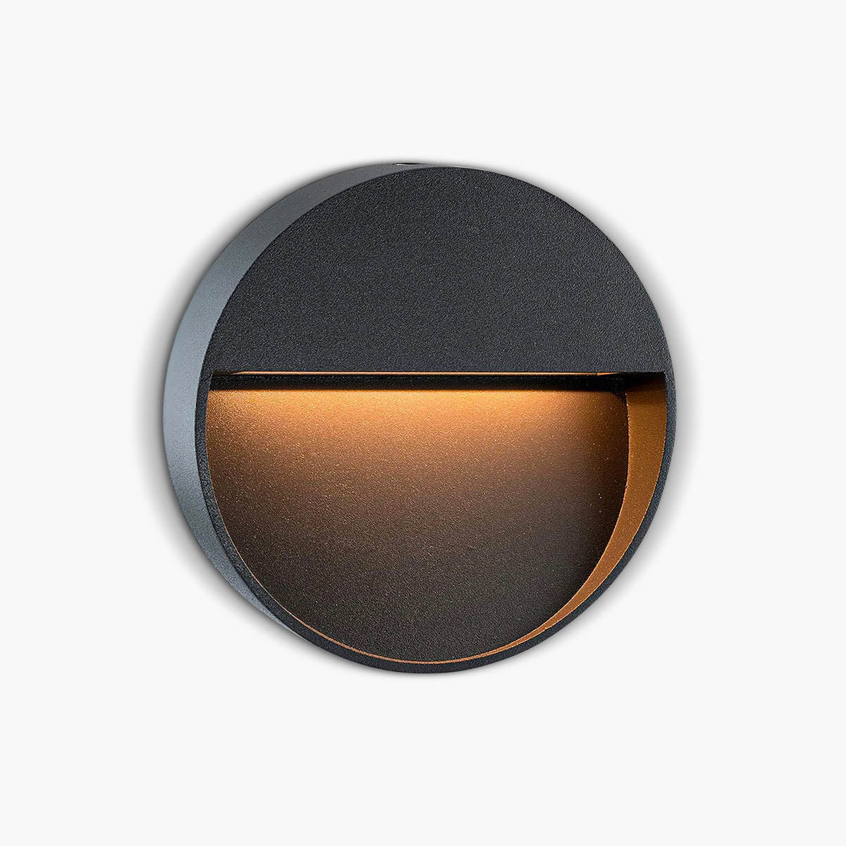 Aluminium & borosilicate glass outdoor wall light