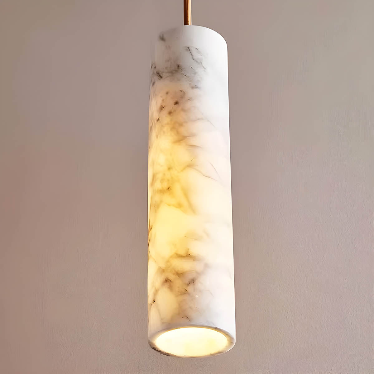 Marble pendant light