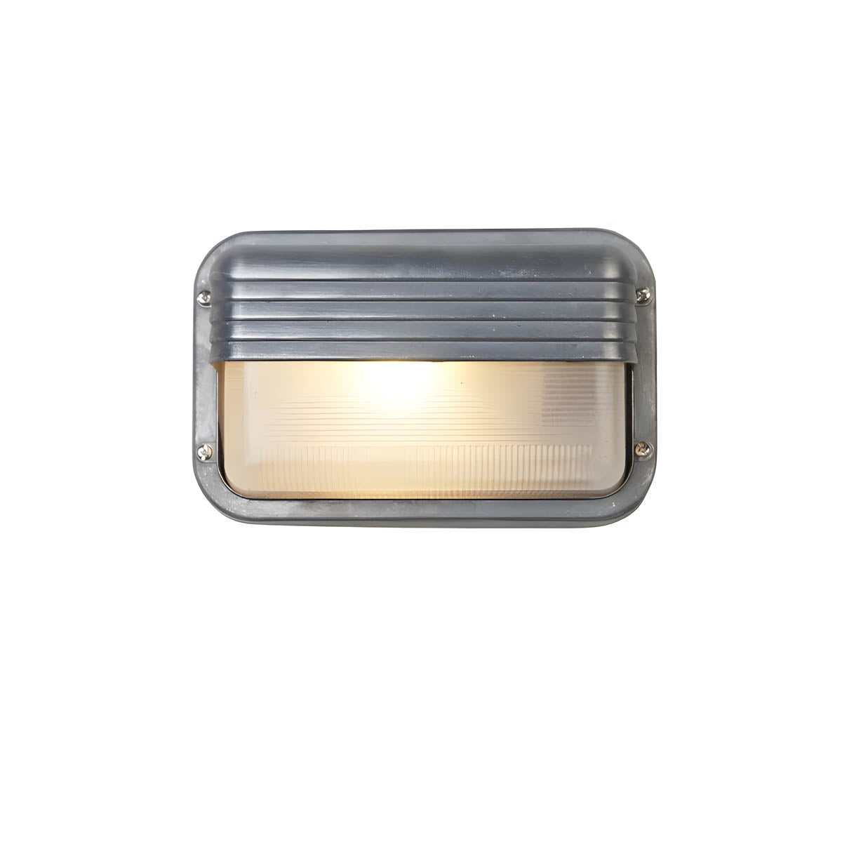 Aluminium & borosilicate glass outdoor wall light