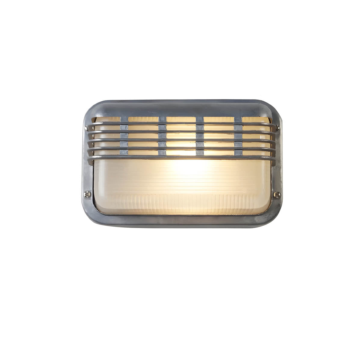 Aluminium & borosilicate glass outdoor wall light