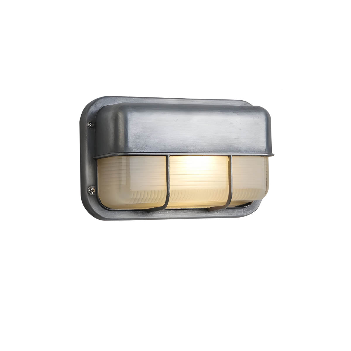 Aluminium & borosilicate glass outdoor wall light