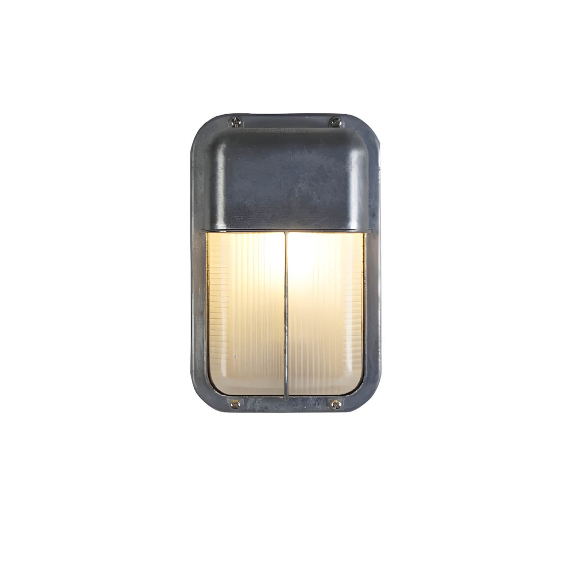 Aluminium & borosilicate glass outdoor wall light