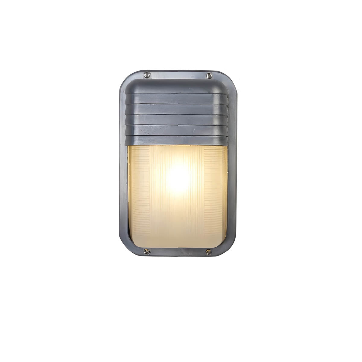 Aluminium & borosilicate glass outdoor wall light