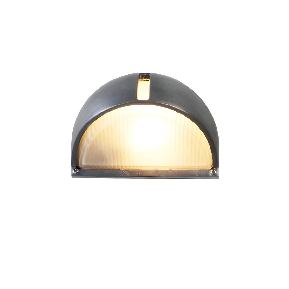 Aluminium & borosilicate glass outdoor wall light