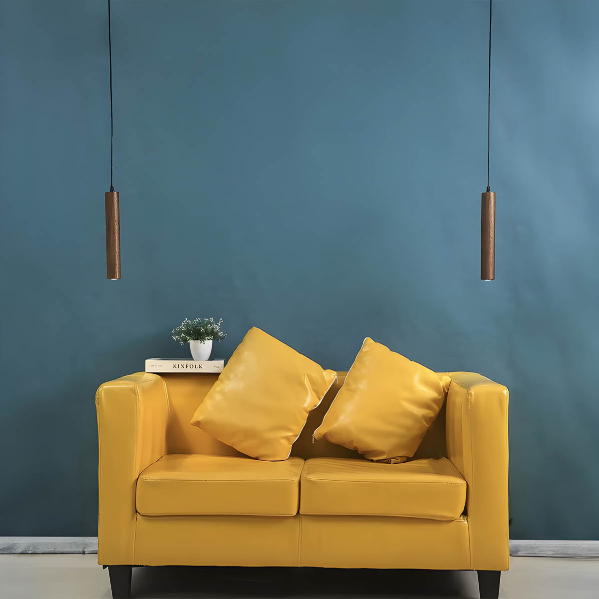 Wooden Multi-Head Pendant Light GU10 LED, 1 or 3 Heads, 30cm Length