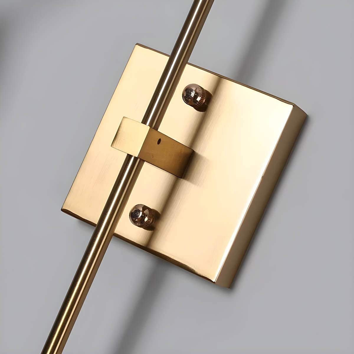 Iron two-bar wall light LED