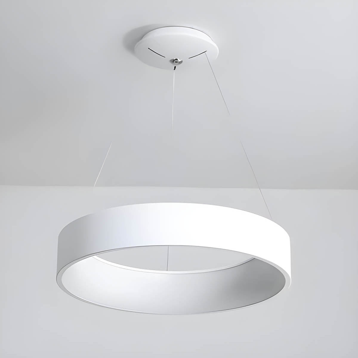 Minimal Metal LED Ring Pendant Light MACIRRA