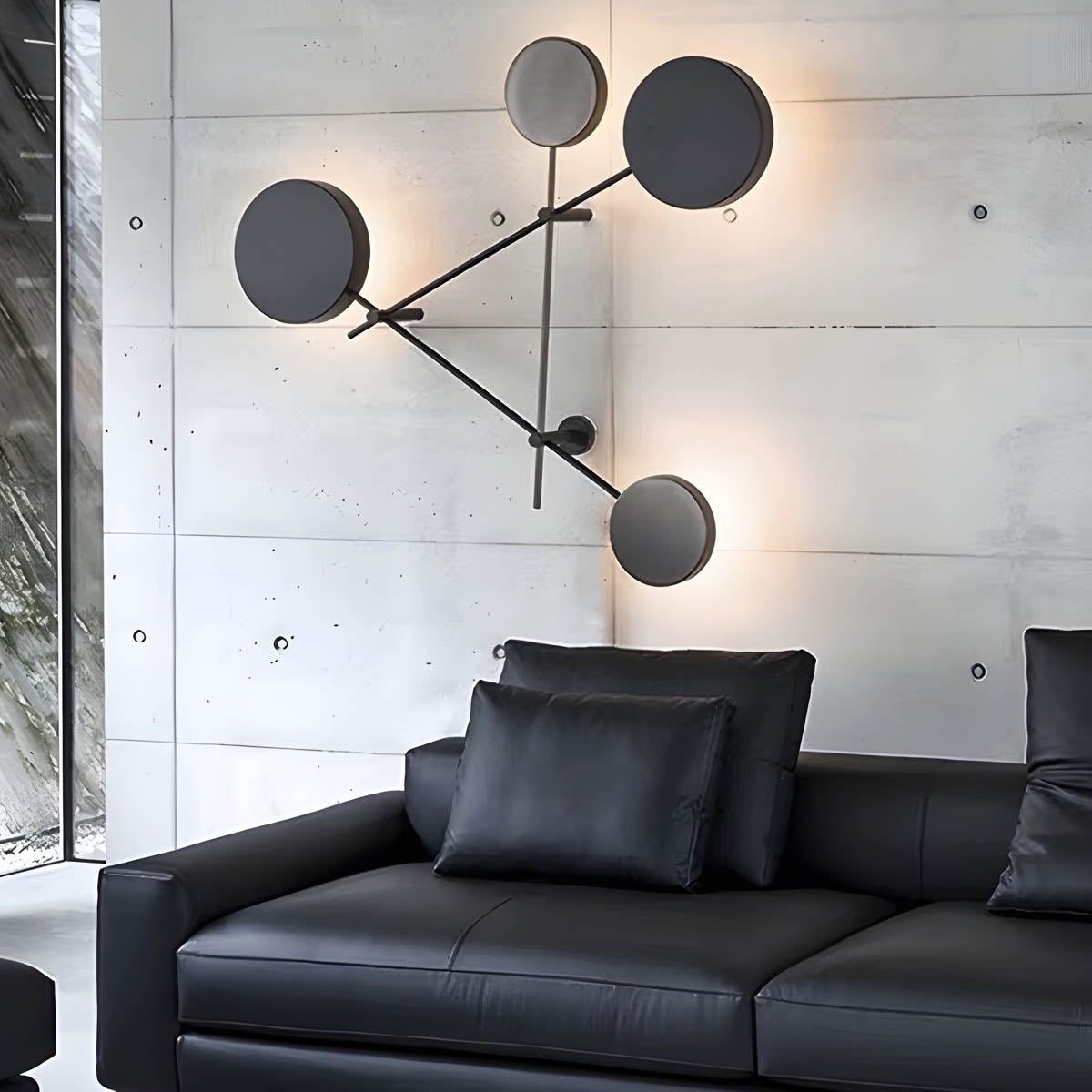 Magnus Aluminium and Acrylic Sculptural LED Wall Light