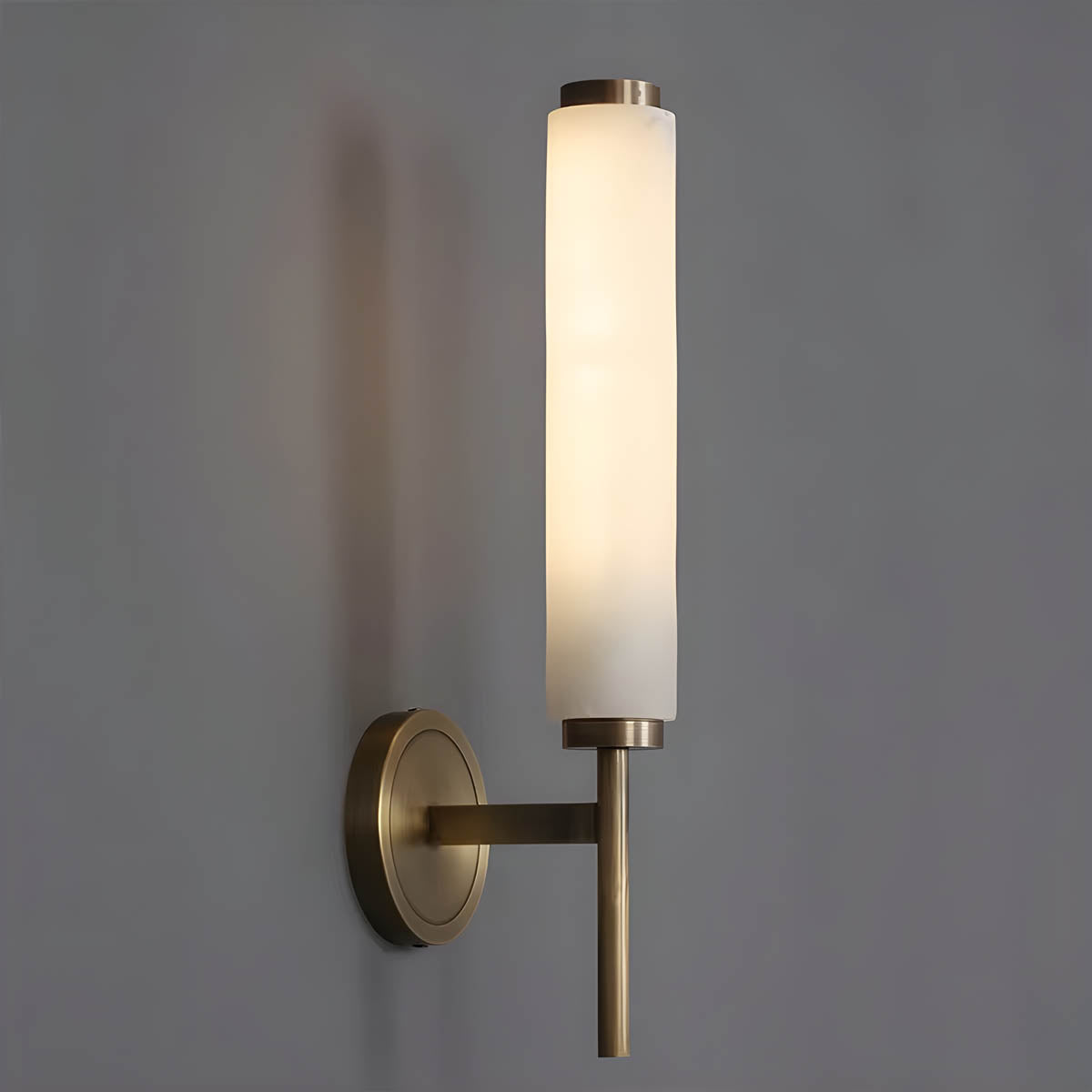 Marble & copper wall light E14 LED