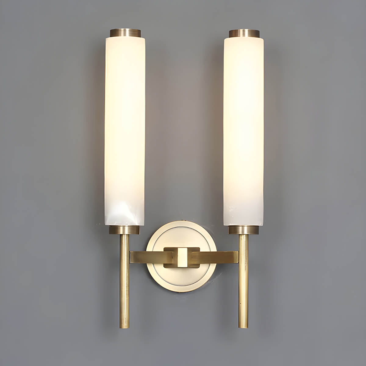 Marble & copper wall light E14 LED