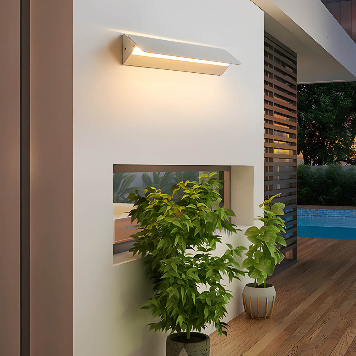 Aluminium LED up-down wall light