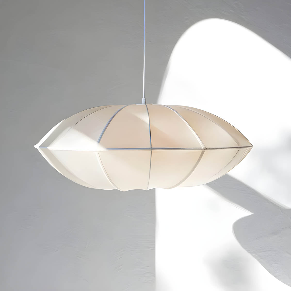Fabric pendant light – soft lantern design