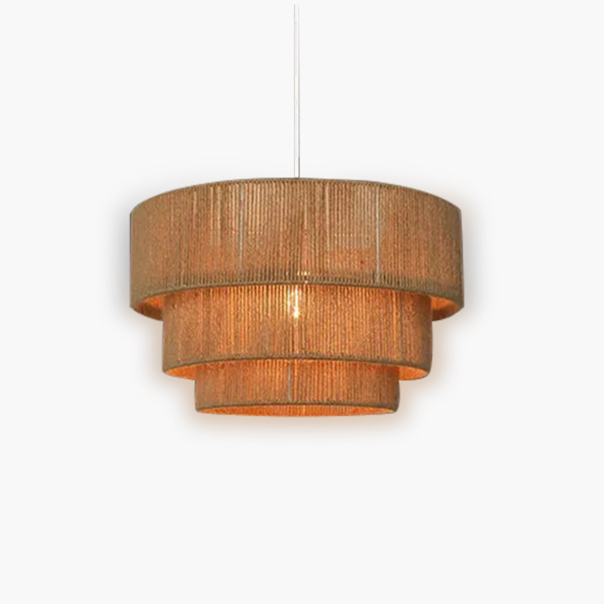 MIZU Rope & Metal Pendant Light E27 LED, Ø 60 cm