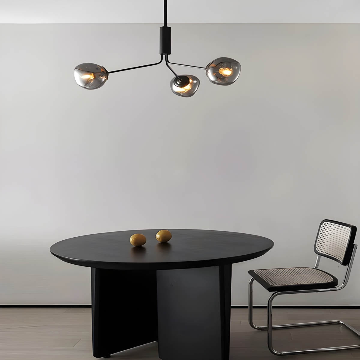 Multi-head Flush / Semi-Flush LED Ceiling Light in Glass & Metal