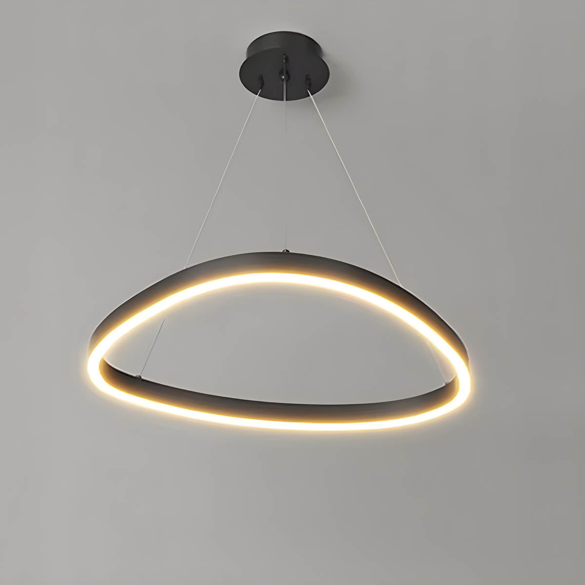 Overlapping Oval Rings LED Pendant & Chandelier NADINE