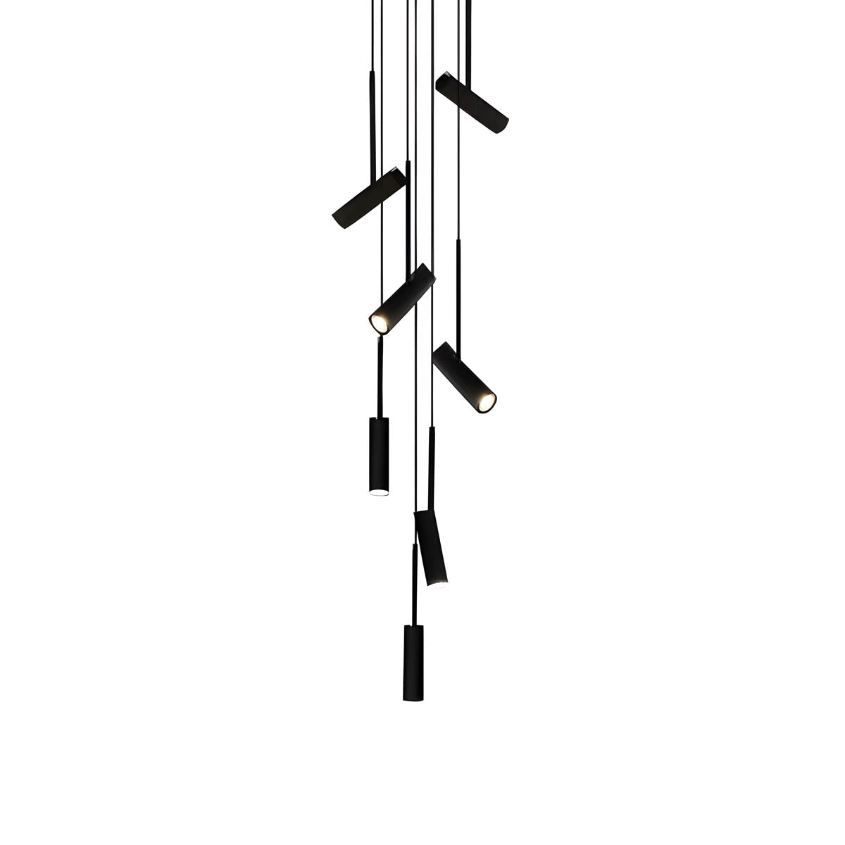 Natalia Adjustable Aluminium & Acrylic Pendant Light with GU10 LED (Multiple-Heads)