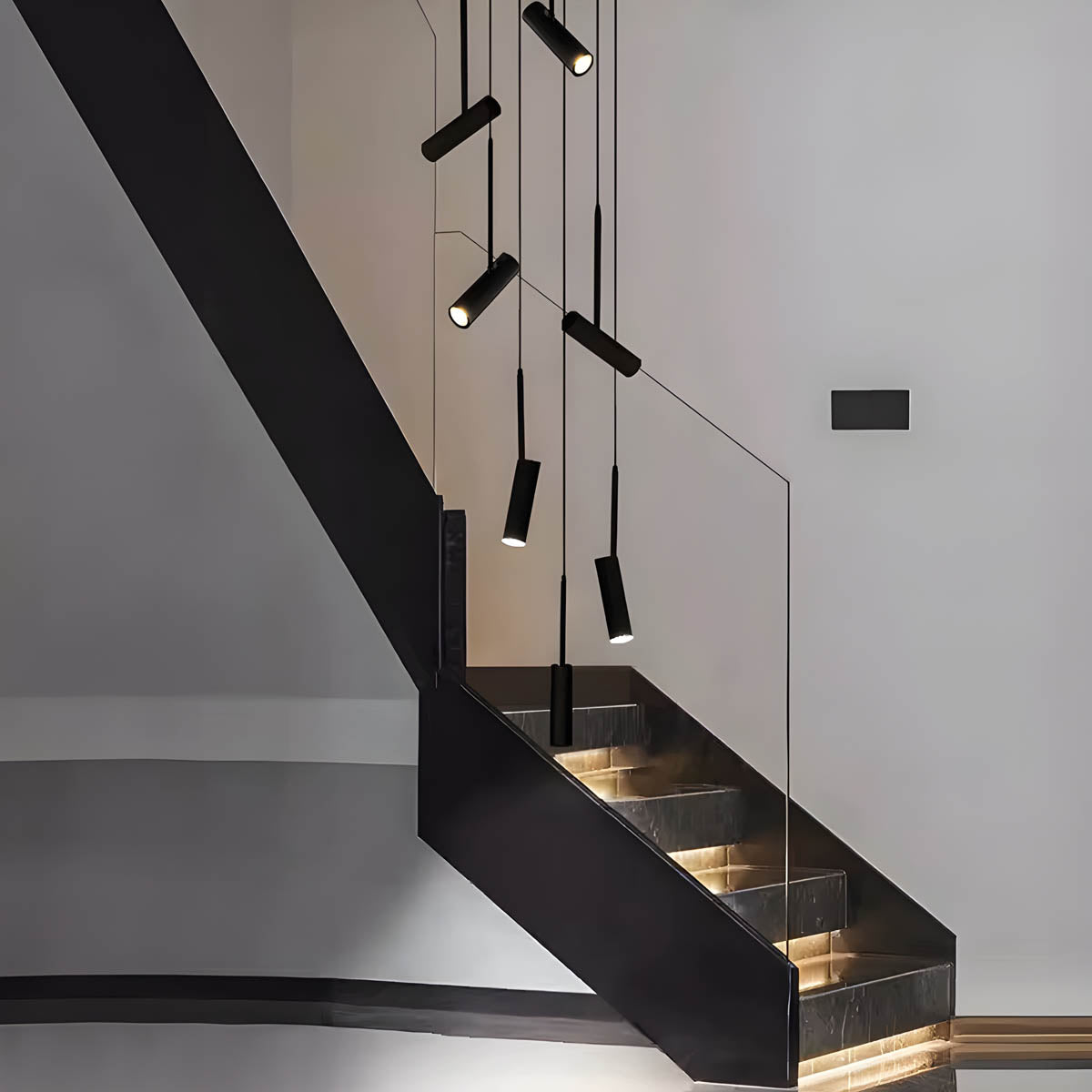 Natalia Adjustable Aluminium & Acrylic Pendant Light with GU10 LED (Multiple-Heads)