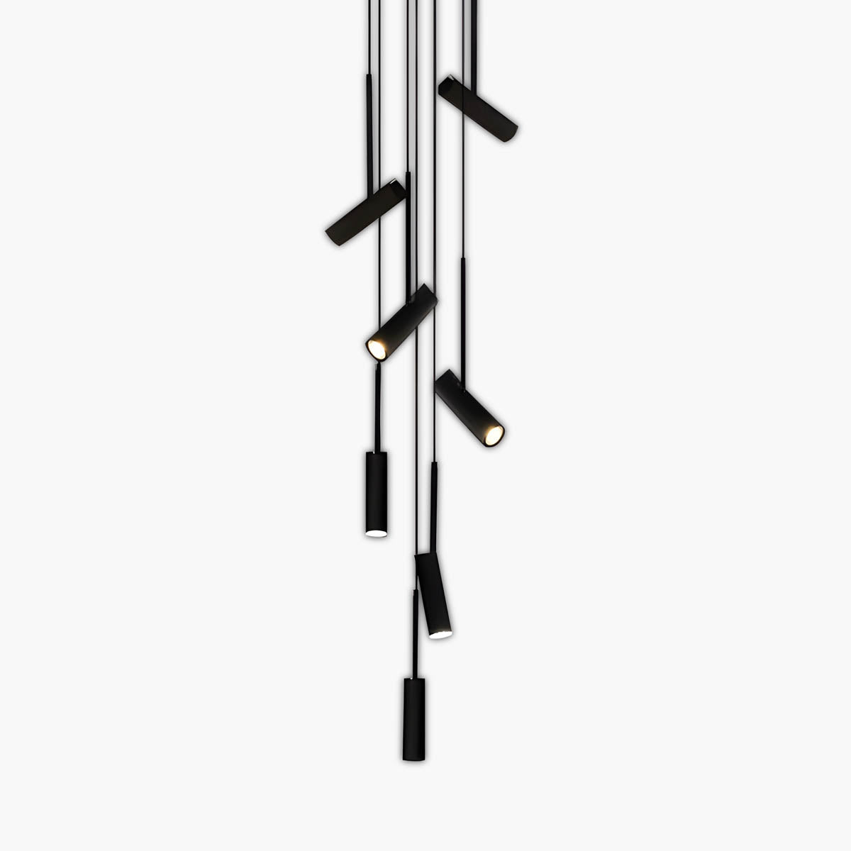 Natalia Adjustable Aluminium & Acrylic Pendant Light with GU10 LED (Multiple-Heads)