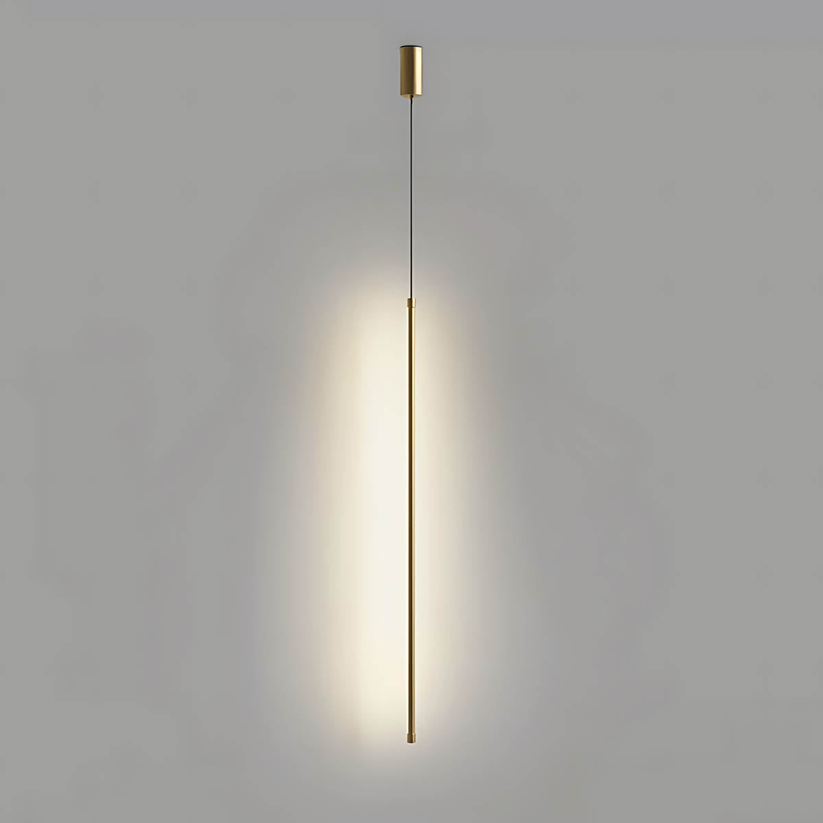 Minimal aluminium & PVC pendant light
