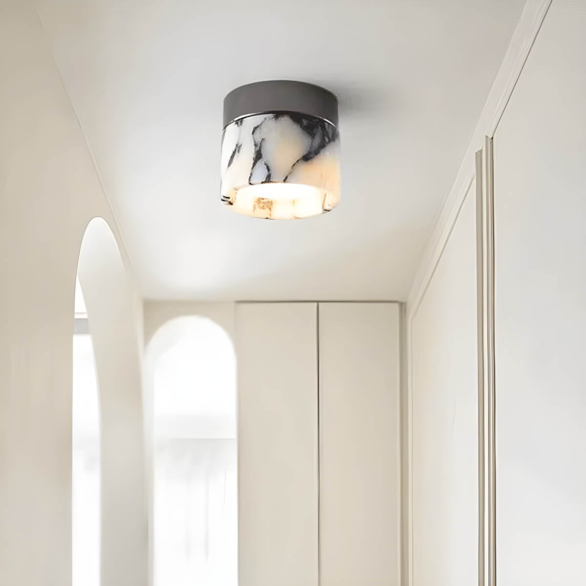 Natural Stone Surface/Wall Cylinder Light NORA