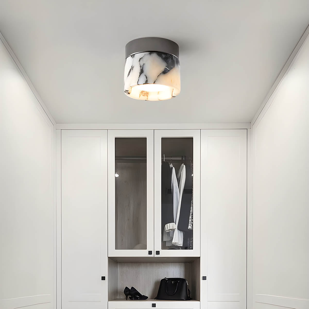 Natural Stone Surface/Wall Cylinder Light NORA