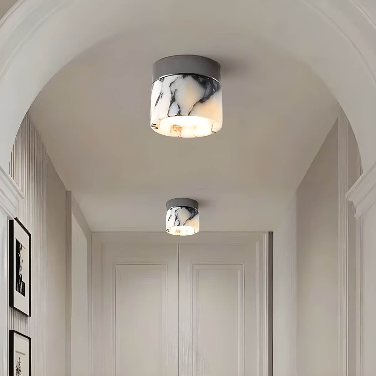 Natural Stone Surface/Wall Cylinder Light NORA