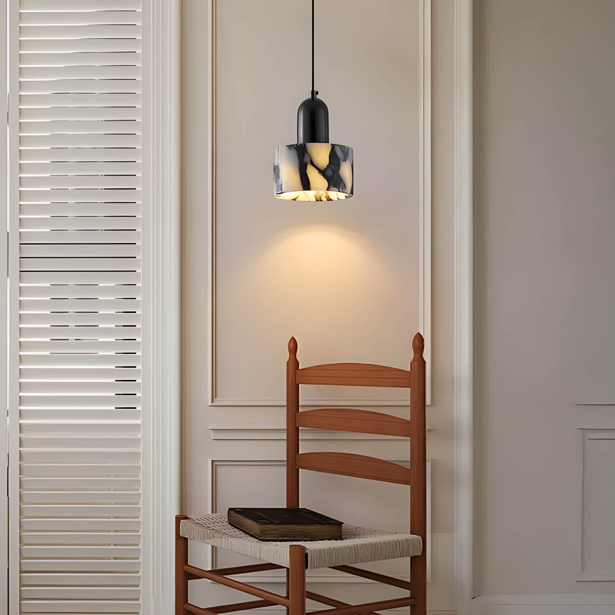 Natural Stone Pendant Light E27 1-3 Heads Statement