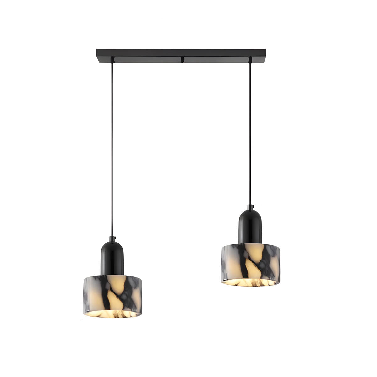 Natural Stone Pendant Light E27 1-3 Heads Statement