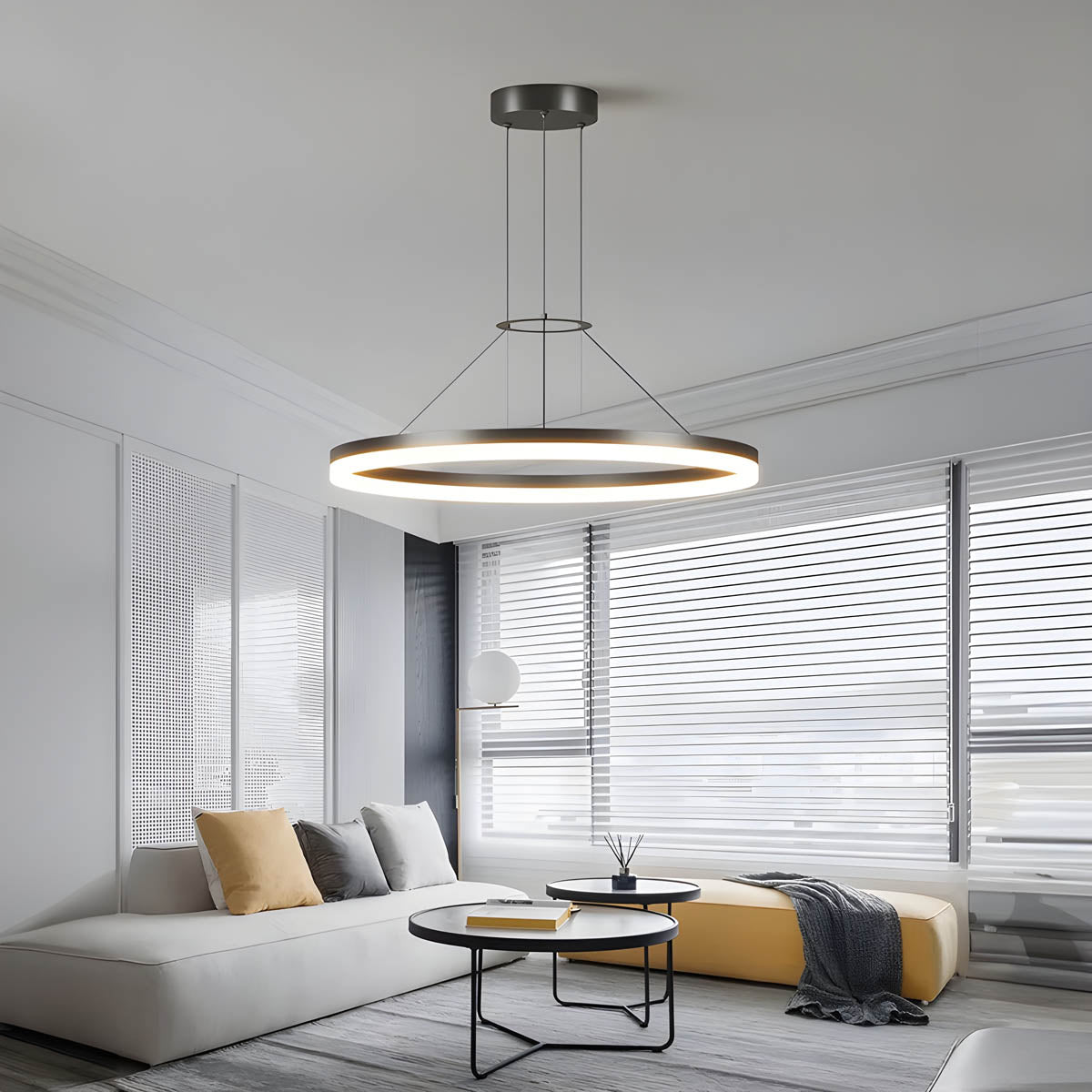 Iron & Acrylic LED Pendant Light ORBELLA
