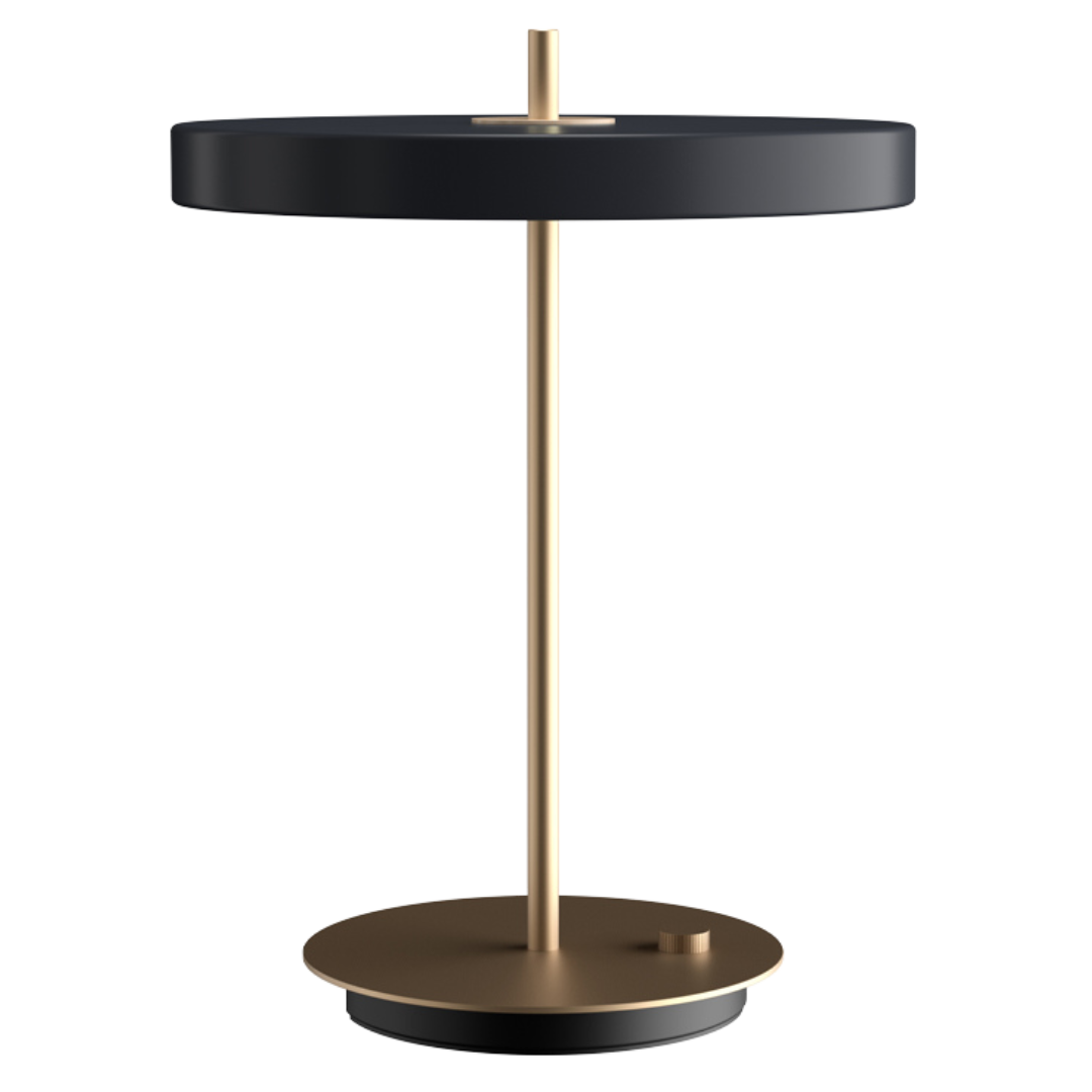 Gold Wireless Table Lamp with 3-Level Dimming