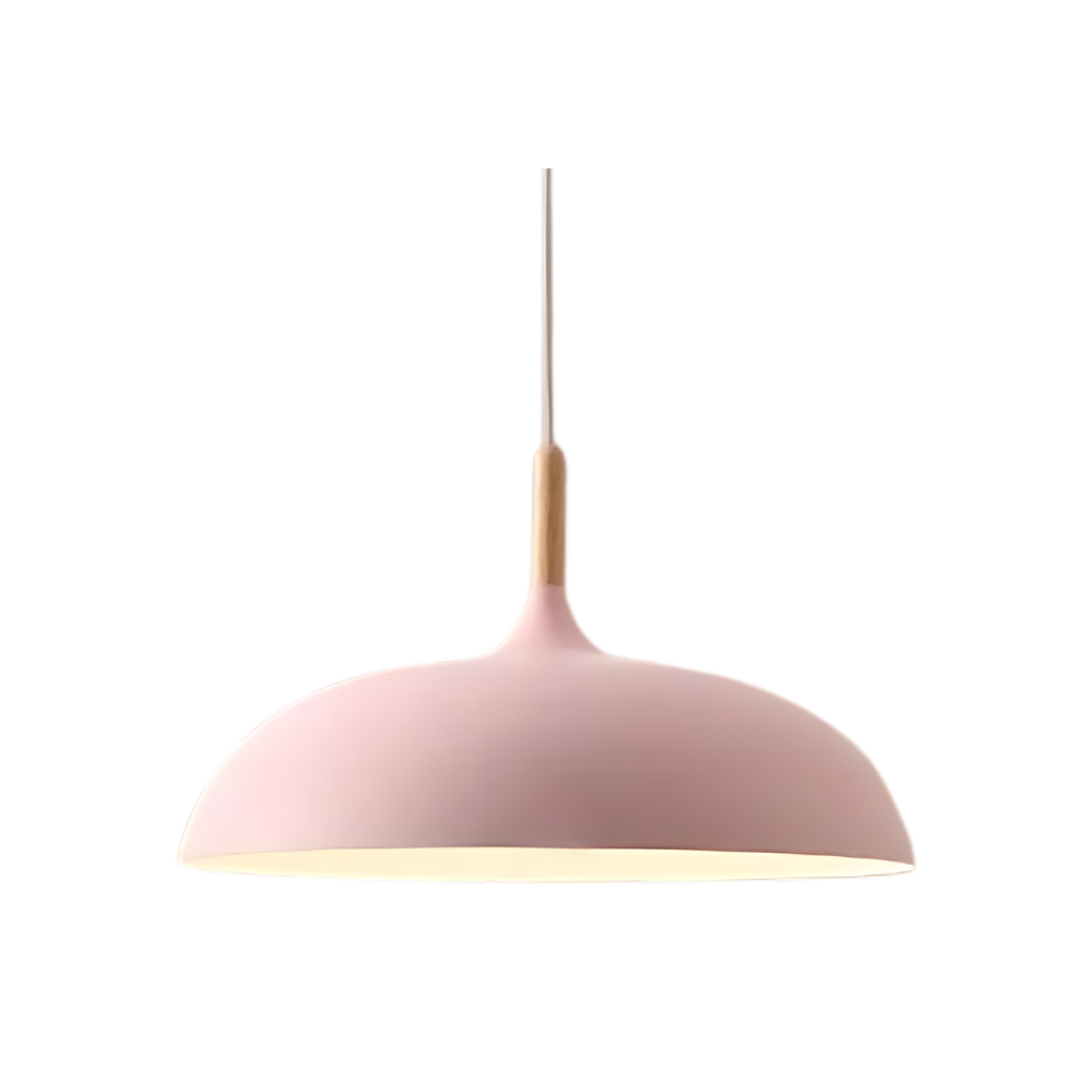 Pendant Light Aluminium & Wood Scandinavian