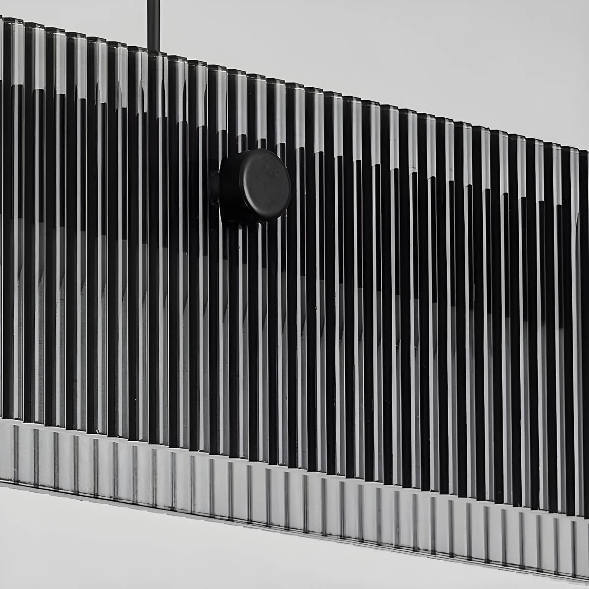 Aluminium & acrylic linear pendant light