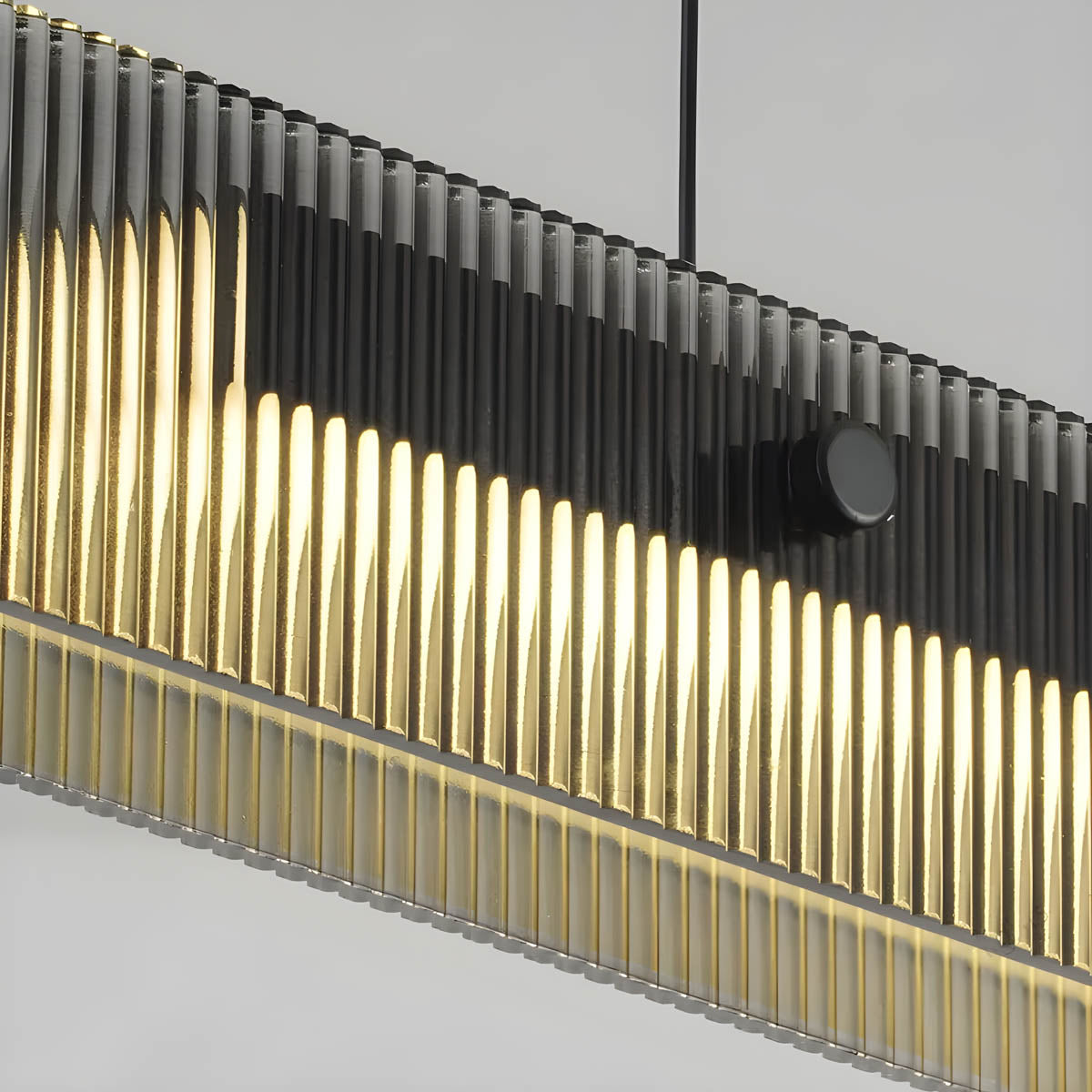 Aluminium & acrylic linear pendant light