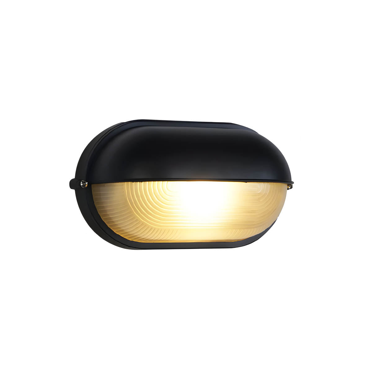 Aluminium & borosilicate glass outdoor wall light