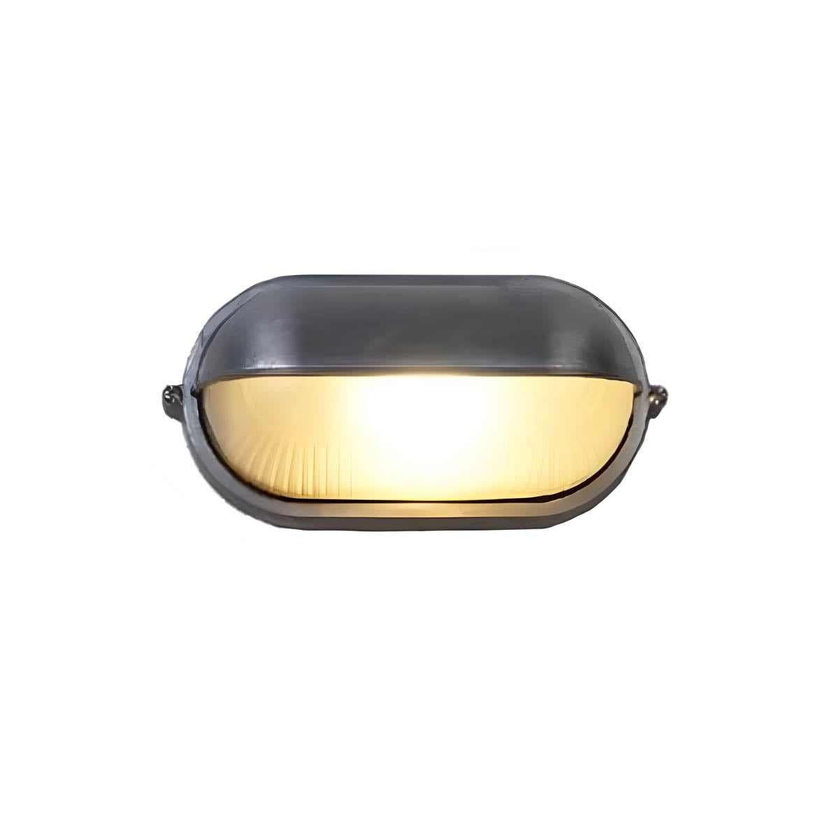 Aluminium & borosilicate glass outdoor wall light