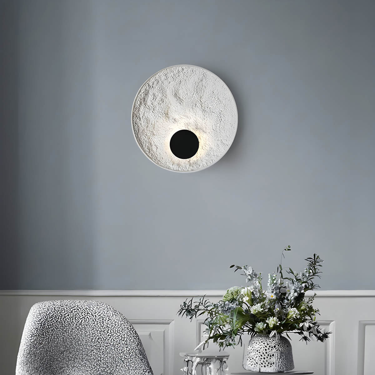 Resin & iron wall light LED