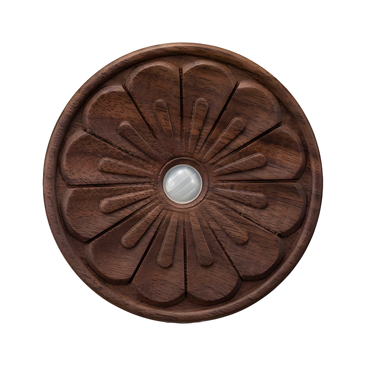 USB-Rechargeable Wood Motion-Sensor Wall Light