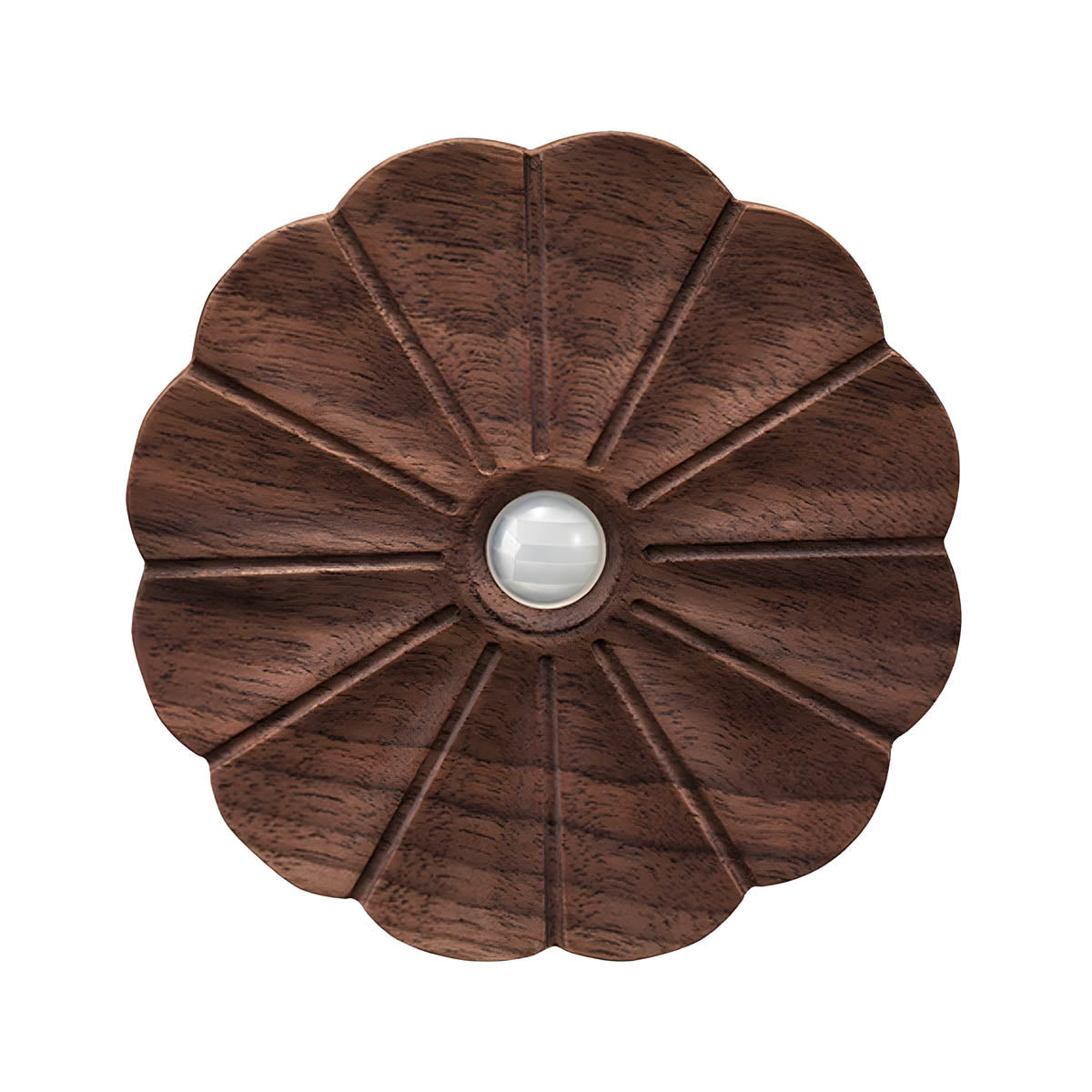 USB-Rechargeable Wood Motion-Sensor Wall Light