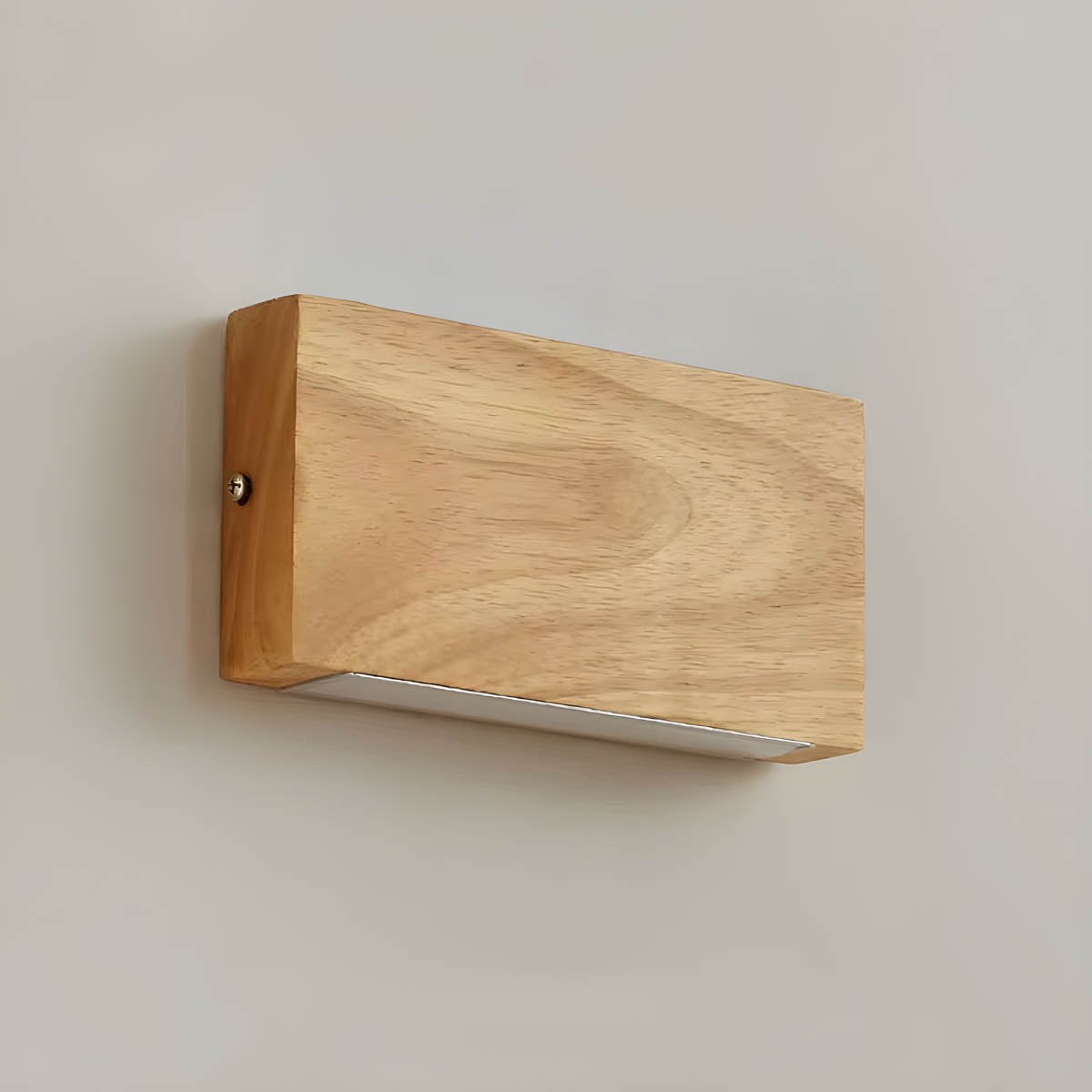 Wood and Acrylic LED Wall Light, Down or Up & Down