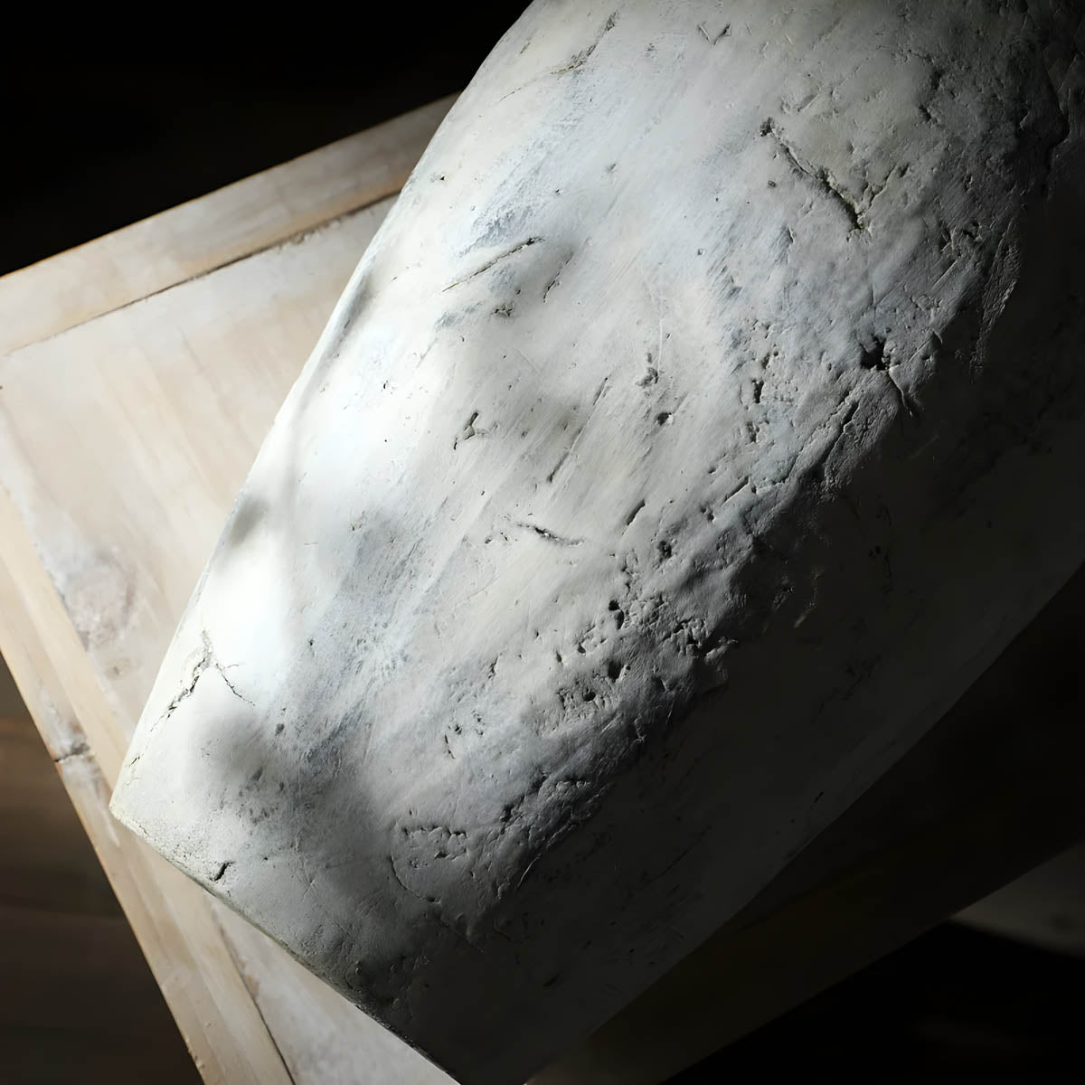 Rustic White Ceramic Vase with Handles — Mediterranean-Inspired Décor Pair