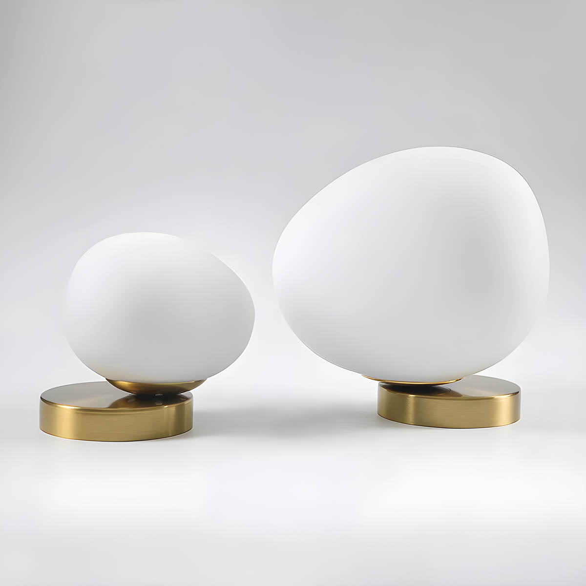 Egg-Shaped Glass Wall Light Metal Base Indoor Wall Sconce