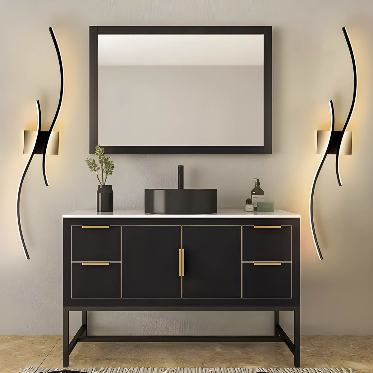 Modern Sculptural LED Wall Light – Aluminium