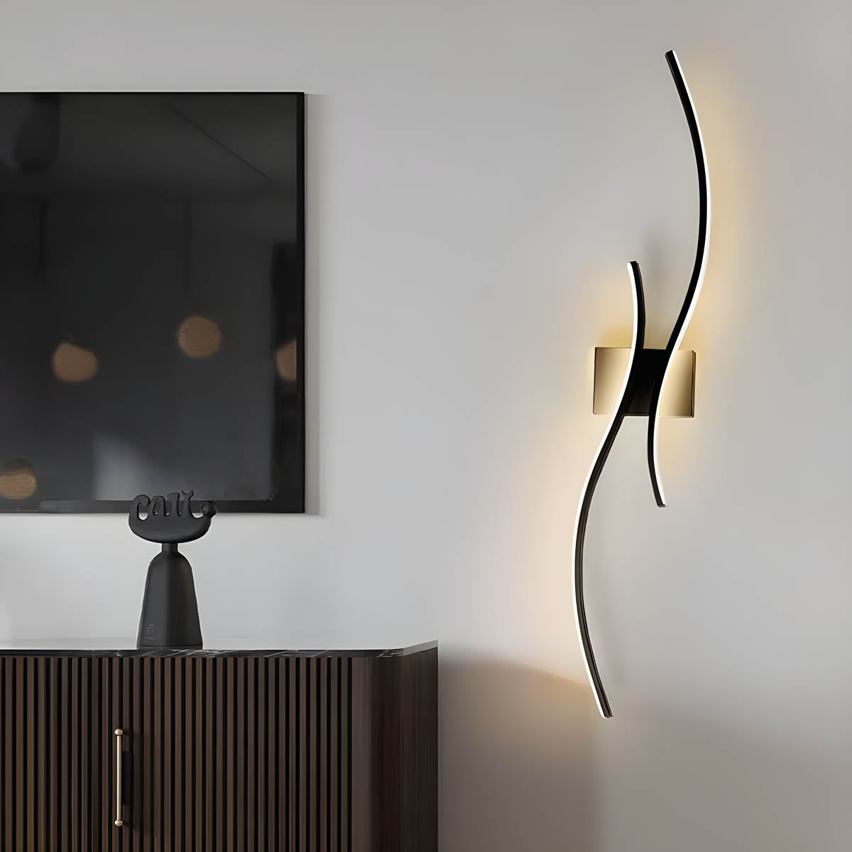 Modern Sculptural LED Wall Light – Aluminium