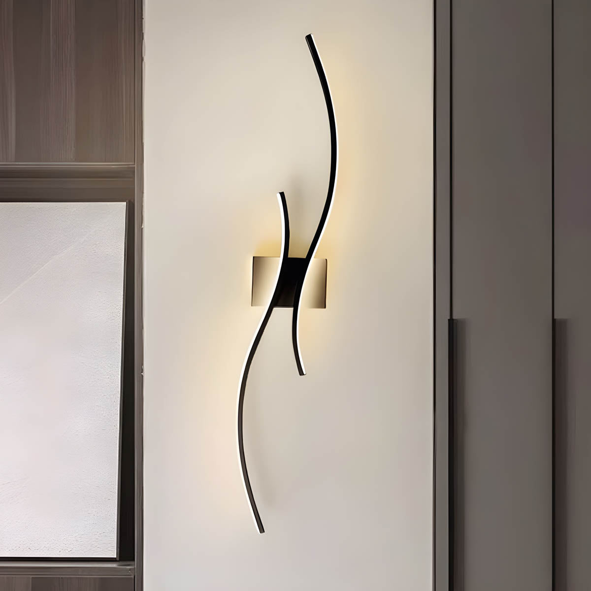Modern Sculptural LED Wall Light – Aluminium